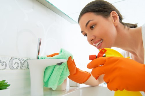 Secure payment and carpet cleaning service illustration for Stoke Newington