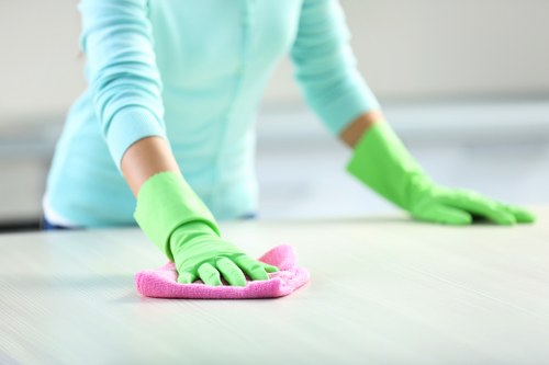 Deep cleaning upholstered seating to remove dirt and stains