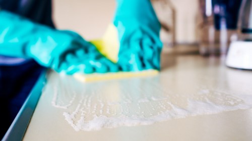 Stoke Newington carpet cleaners finishing a detailed carpet care service